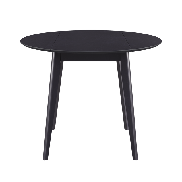 Dining Table 'Orion Classic Drop Leaf' 40" x (20-40)", Black