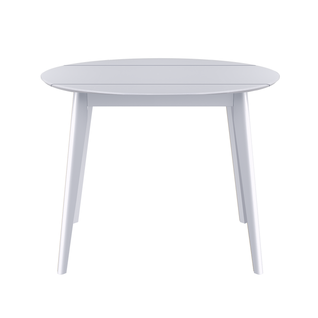 Dining Table 'Orion Classic Drop Leaf' 40" x (20-40)", White