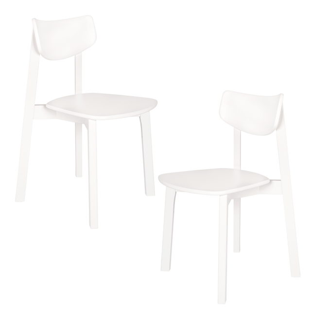 Dining Chair Vega Set of 2, White
