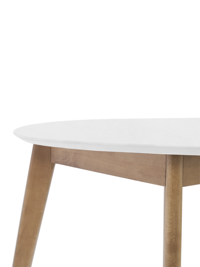 Dining Table Orion Classic 30", Oak/White