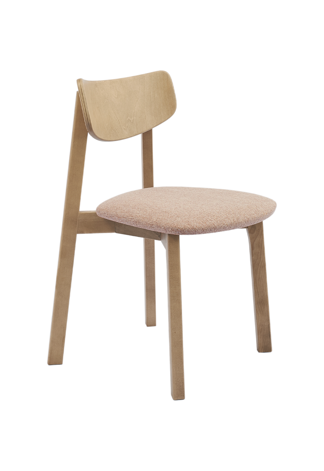Dining Chair Vega Set of 2, Oak/Caramel