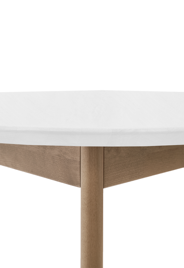 Dining Table Orion Classic 35", Oak/White