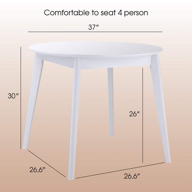 Dining Table Orion Classic 37", White